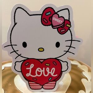 Hello Kitty Valentine’s Day Wooden Sign Table Decor or Wall Hanging Picture